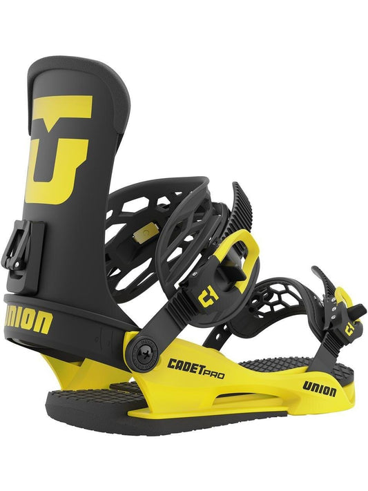Union Cadet Pro Kids Snowboard Bindings Electric Yellow