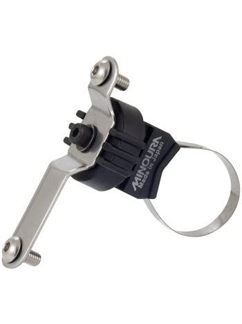 Minoura Clamp-on Bottle Cage Holder - 22-35mm, Black