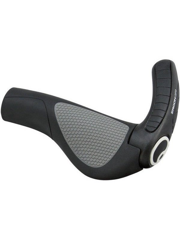 Ergon GP3-L STANDARD MTB/HYBRID HANDLEBAR GRIPS W/MED BAR END BLACK LARGE