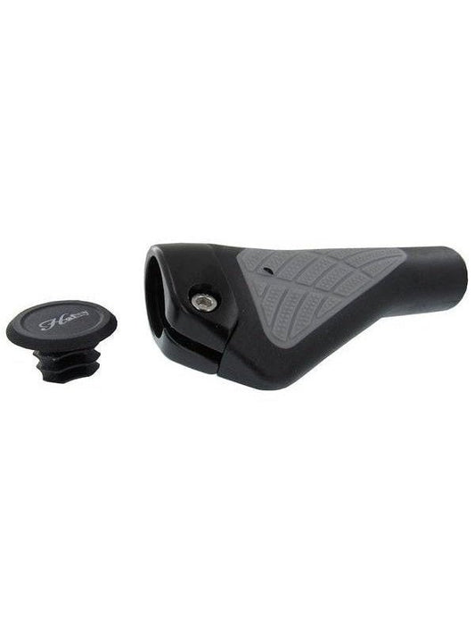 Hafny ERGONOMIC TRP HANDLEBAR GRIPS W/ALLOY CLAMP BLACK