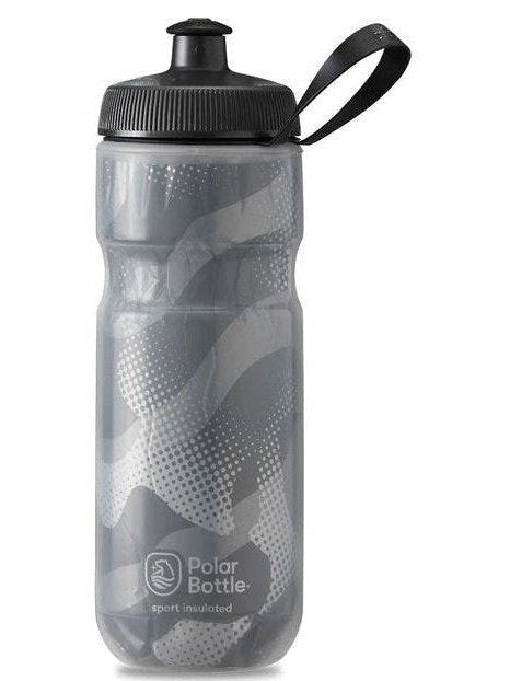 Polar Bottle 20oz SPORT CONTENDER INSULATED BOTTLE CHARCOAL/SILVER
