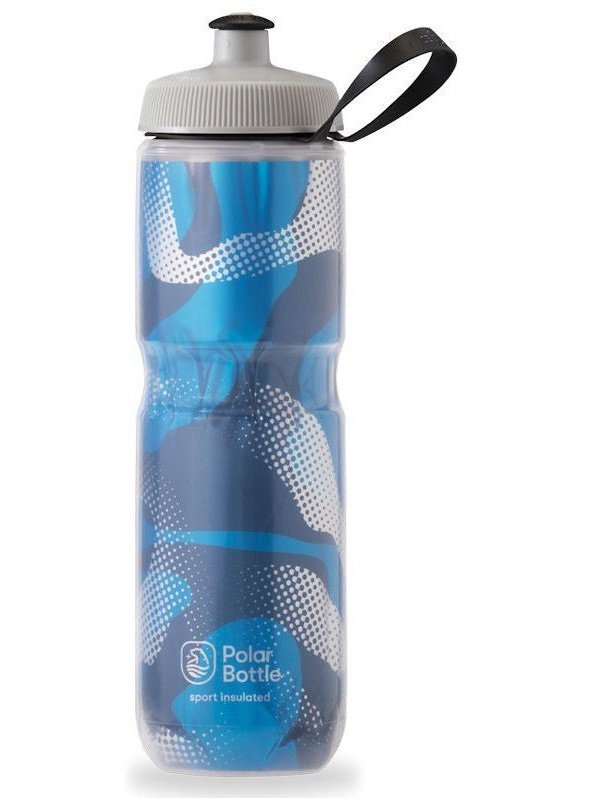 Polar Bottle 24oz SPORT CONTENDER INSULATED BOTTLE BLUE/SILVER