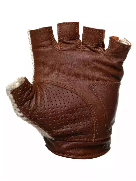 PDW 1817 CYCLING GLOVES NATURAL/BROWN