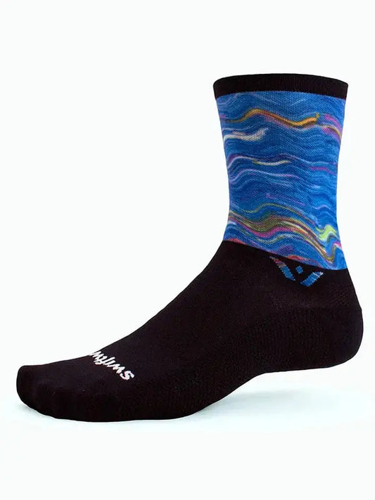 VISION-SIX CREW SOCKS IMPRESSION ELECTRIC