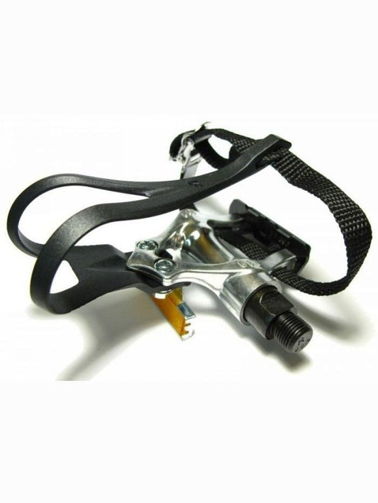 VP ROAD PEDALS WITH TOE CLIPS 9/16"