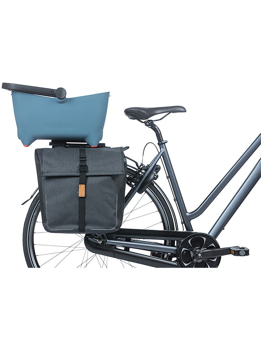 Basil MIK Double Decker for MIK Adaptor Plate, Black