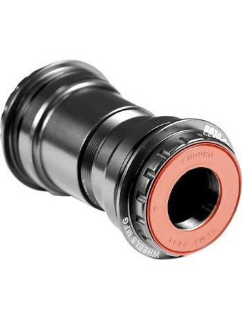 Wheels Manufacturing BB30 to Shimano Bottom Bracket with Angular Contact Bearings Black Cups