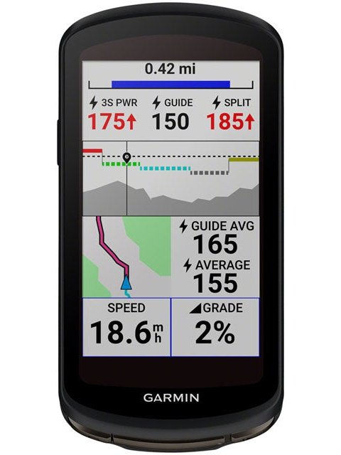 Garmin Edge 1040 Solar Bike Computer - GPS, Wireless, Black