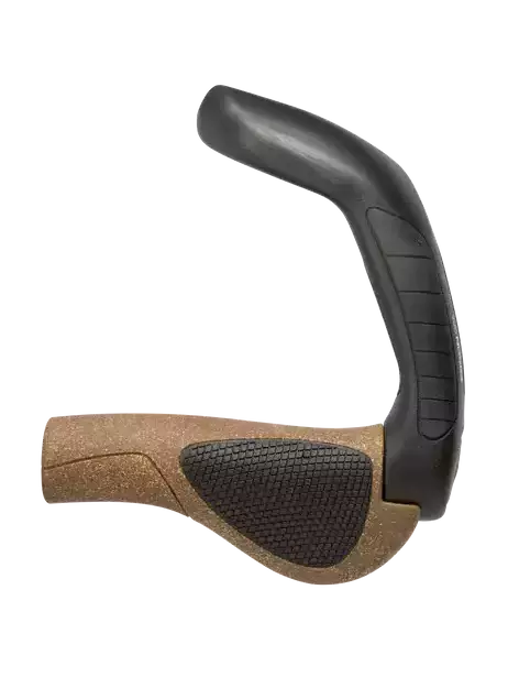 Ergon GP5-L BIOKORK STANDARD MTB/HYBRID HANDLEBAR GRIPS W/LONG BAR END LARGE