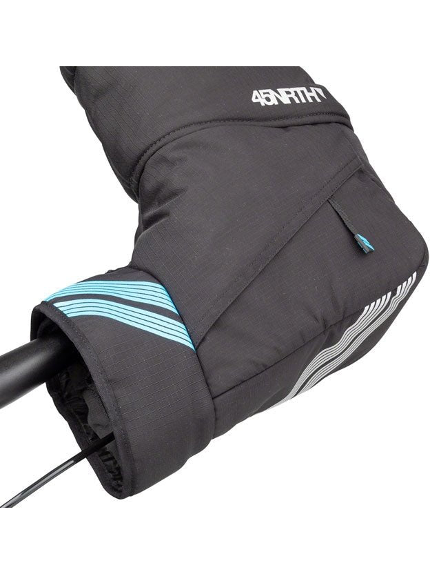 45NRTH Cobrafist Pogies - Flat Bar, Black, One Size