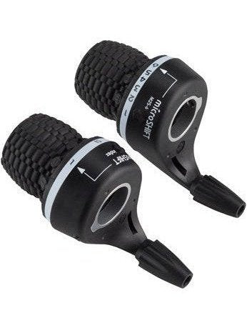 microSHIFT MS25 Twist Shifter Set, 6-Speed, Triple, Shimano Compatible