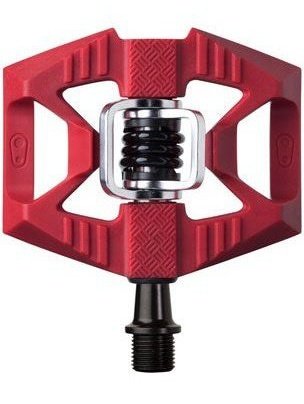 Crank Brothers Double Shot 1 Pedals - Dual Sided Clipless with Platform, Composite, 9/16", Red
