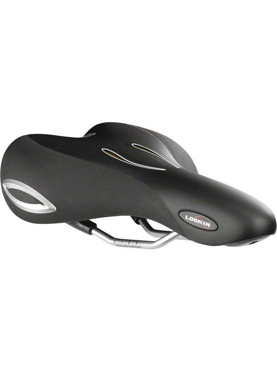 Selle Royal Lookin Moderate Saddle - Steel, Black, Men's