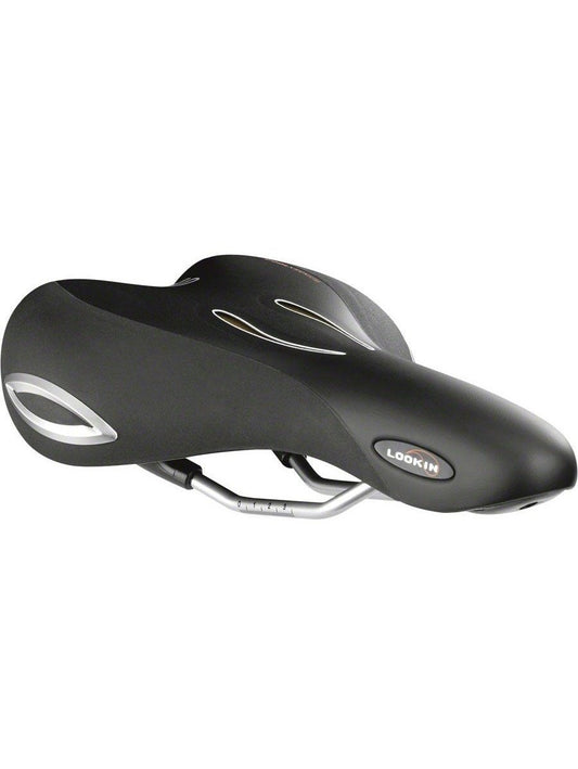 Selle Royal Lookin Moderate Saddle - Steel, Black, Men's