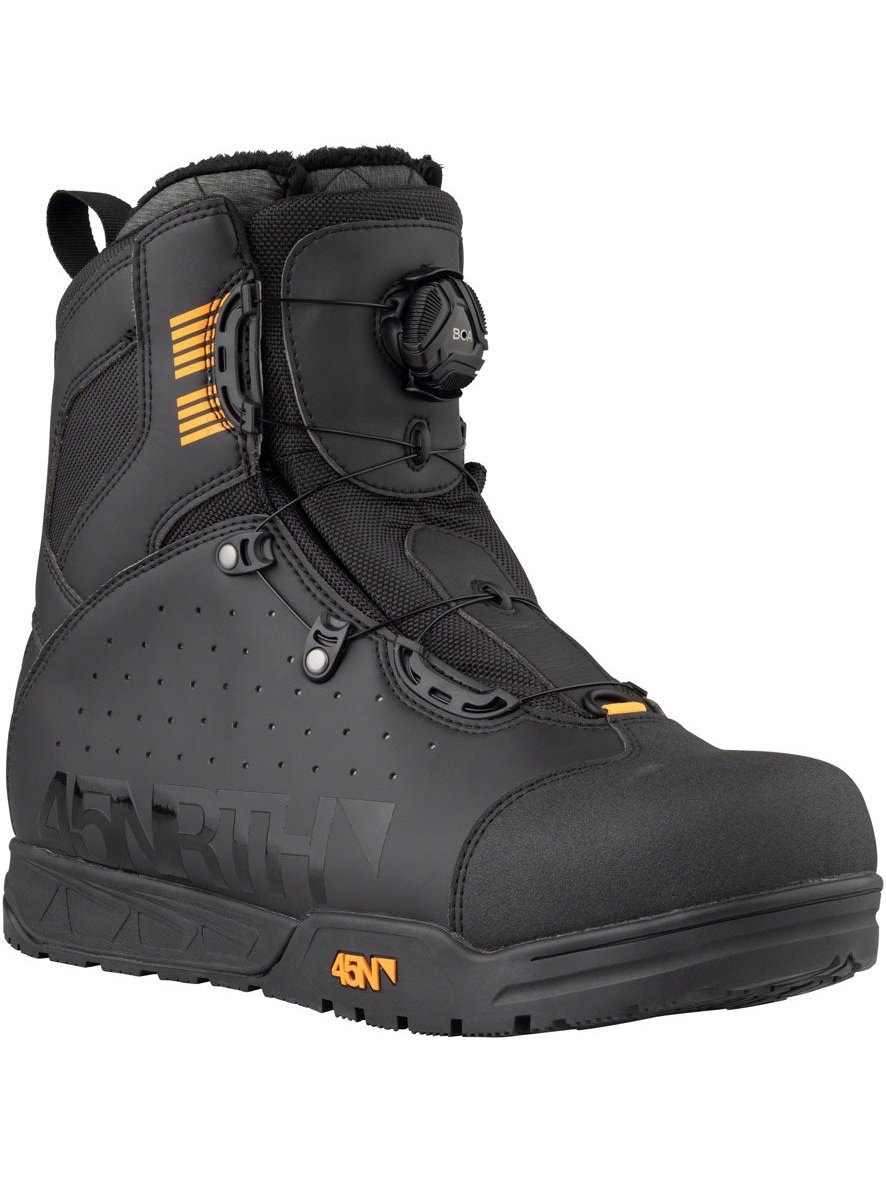 45NRTH Wolvhammer Cycling Boot: BOA Closure, Black