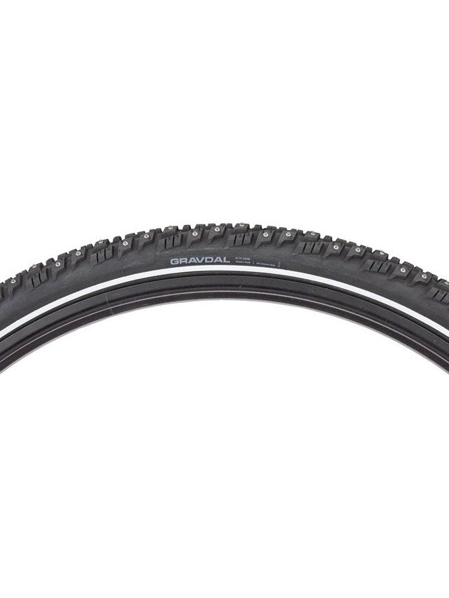 45NRTH Gravdal Tire - 650b x 38, Tubeless, Folding, Black, 60tpi, 240 Concave Carbide Studs