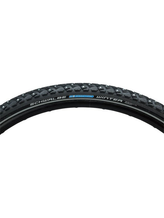 Schwalbe Marathon Winter Plus Tire - 700 x 40, Clincher, Wire, Black/Reflective, Performance Line, 240 Steel Studs