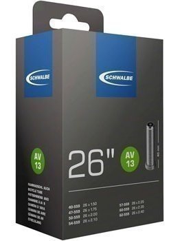 Schwalbe Standard Tube - 26 x 1.5 - 2.5, 40mm Schrader Valve