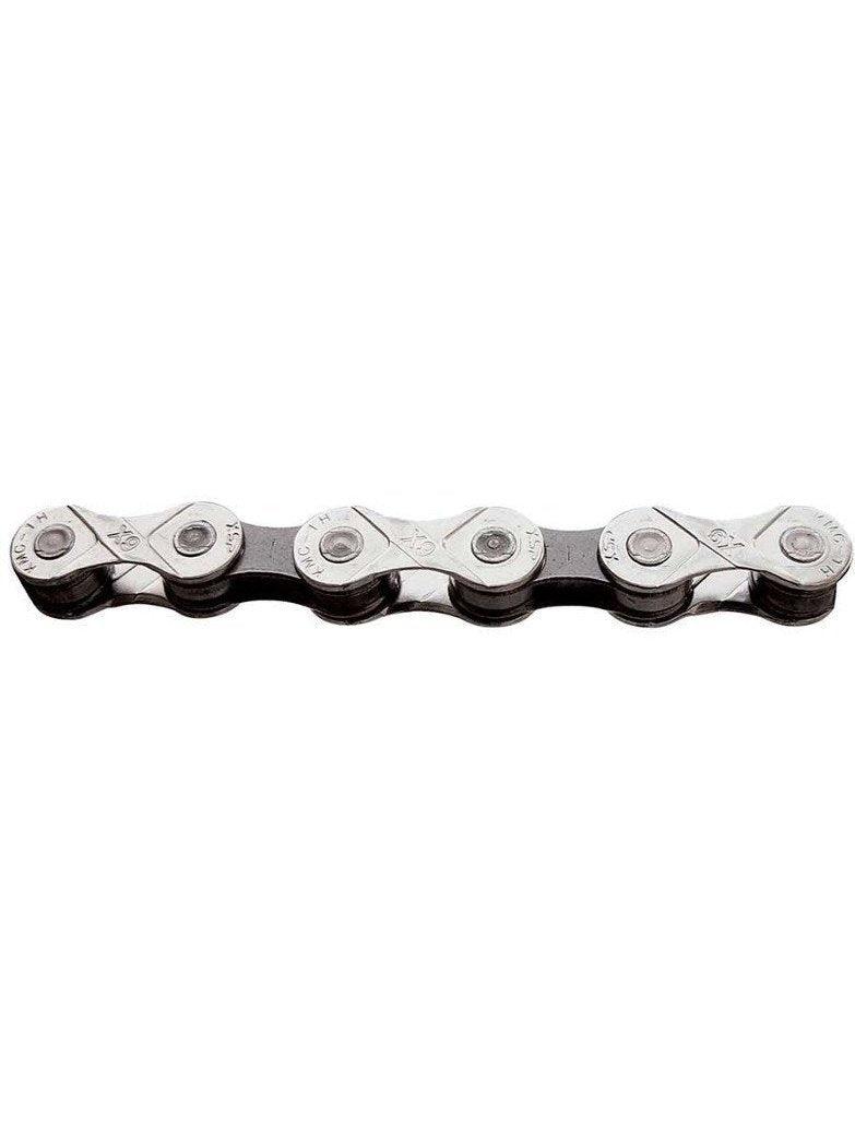 KMC X9.93 1/2x3/32" 116 LINK 9-SPEED CHAIN DARK NICKEL PLATED/GREY