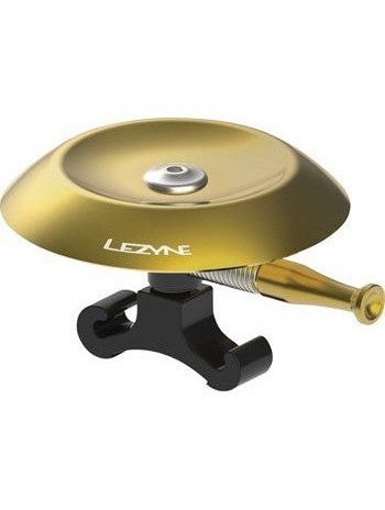 Lezyne Classic Shallow Brass Bell: O-Ring Mount, Brass/Black