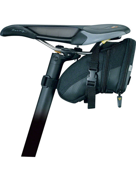 Topeak Aero Wedge Seat Bag - Strap-on, Medium, Black