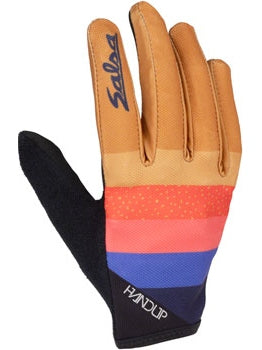 Salsa Team Polytone Handup Gloves - Goldenrod, Black, w/ Stripes