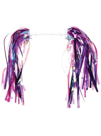 Dimension Kid's Bike Streamers: Pink/Purple~ Pair