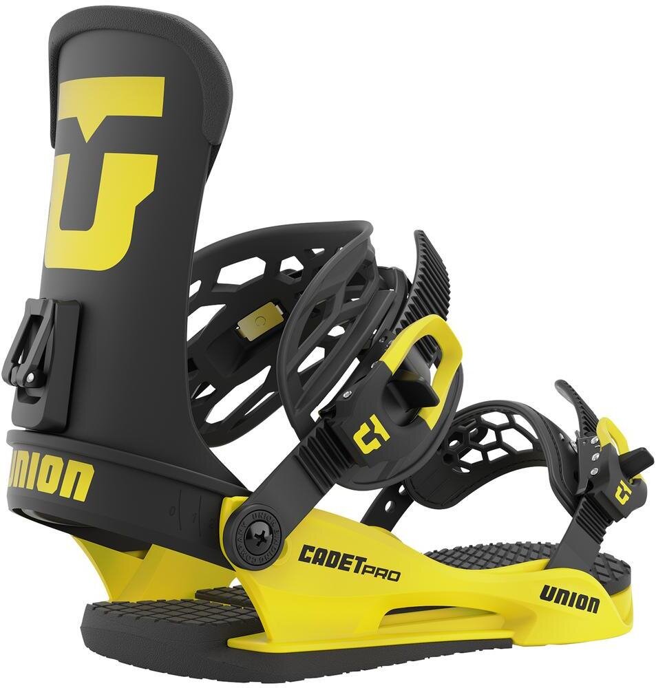 Union Cadet Pro Kids Snowboard Bindings Electric Yellow
