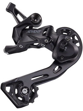 microSHIFT ADVENT Rear Derailleur - 9 Speed, Medium Cage, Black, With Clutch