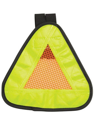 Aardvark Reflective Triangle Yield Symbol 7x7" with Velcro Strap