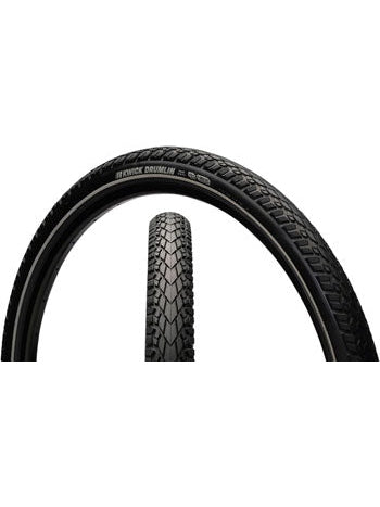 Kenda Kwick Drumlin Tire - 700 x 50, Clincher, Wire, Black/Reflective, 60tpi