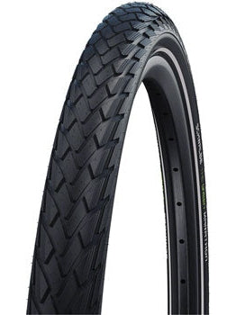 Schwalbe Green Marathon Tire - 700 x 38-40 / 28 x 1.50, Clincher, Wire, Black/Reflective, Performance Line, GreenGuard, TwinSkin, Addix