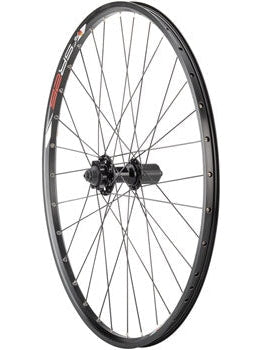 Quality Wheels Value Double Wall Series Disc Rear Wheel - 26", QR x 135mm, 6-Bolt, HG 10, Black, Clincher