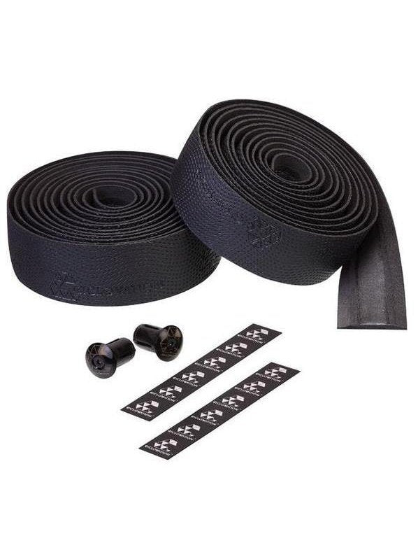 CICLOVATION LEATHER TOUCH RUBBER GEL HANDLEBAR TAPE BLACK