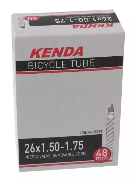 Kenda 26x1.50/1.75" 32/45-559 REMOVABLE VALVE P/V 48mm THREADED TUBE
