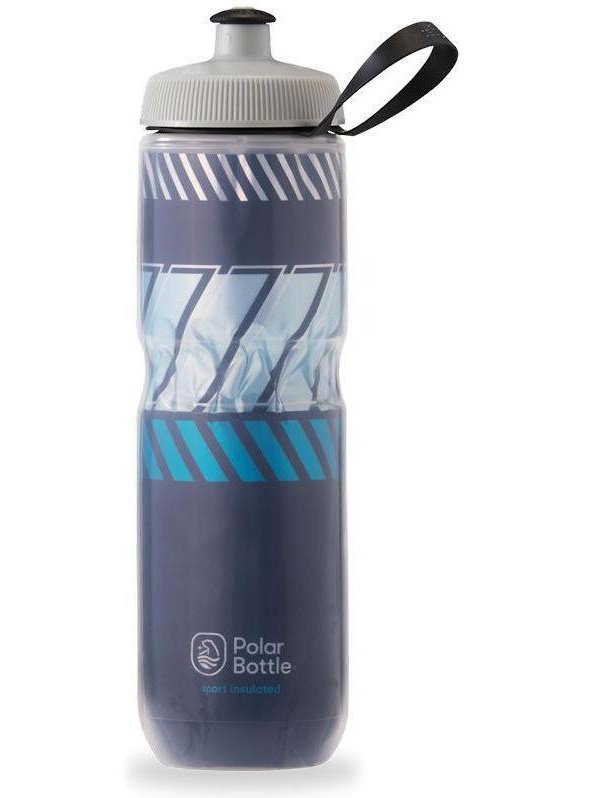 Polar Bottle 24oz SPORT TEMPO INSULATED BOTTLE NAVY/SKY BLUE