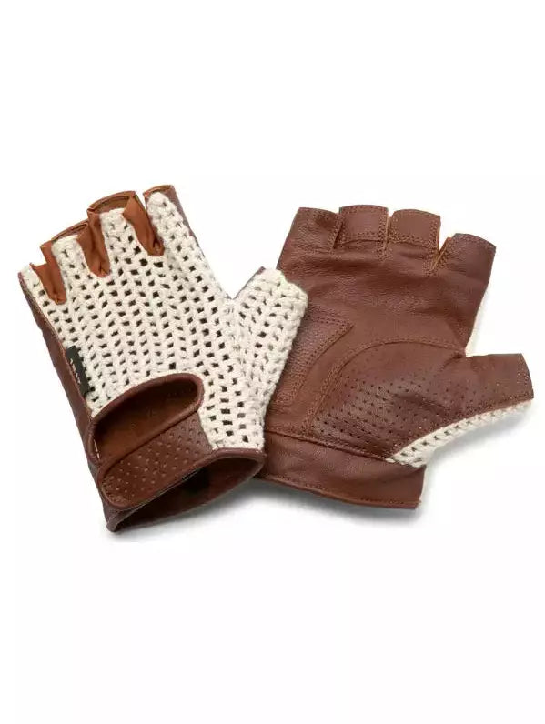PDW 1817 CYCLING GLOVES NATURAL/BROWN