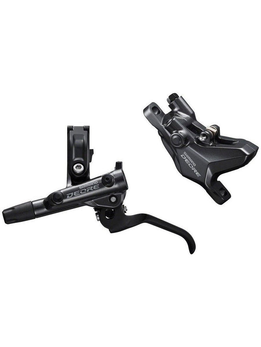Shimano Deore BL-M6100/BR-M6100 Disc Brake and Lever - Front, Hydraulic, Resin Pads, Gray