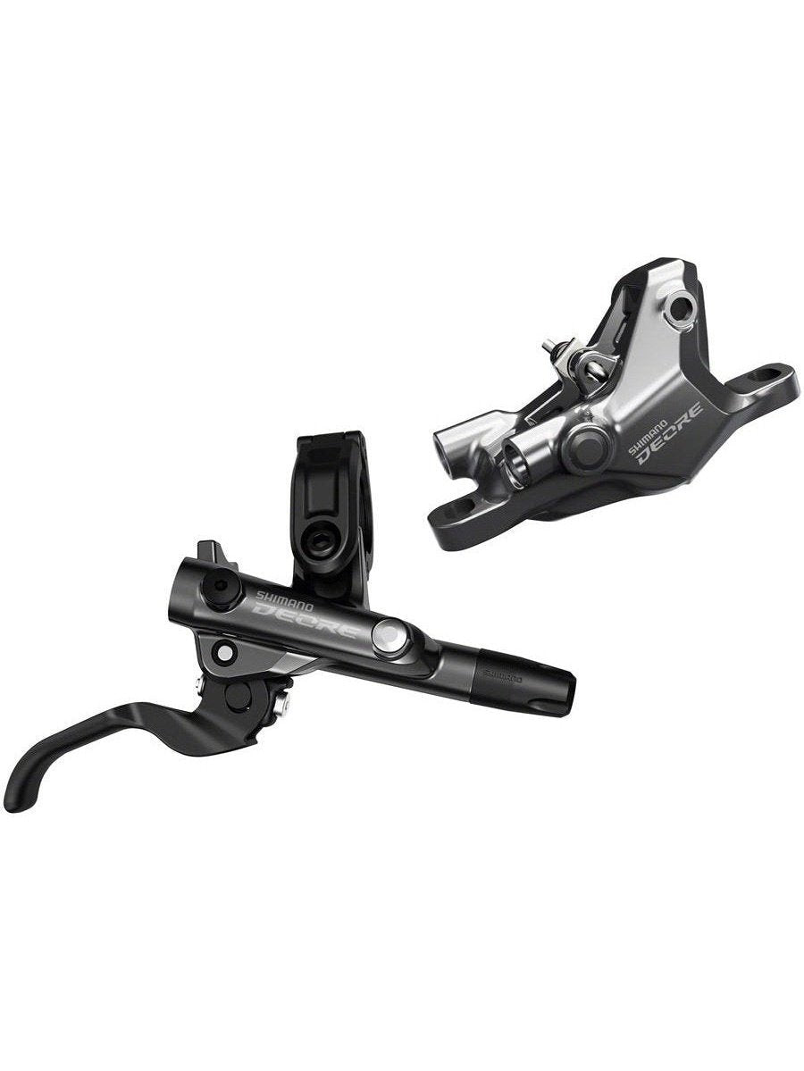 Shimano Deore BL-M6100/BR-M6100 Disc Brake and Lever - Rear, Hydraulic, Resin Pads, Gray