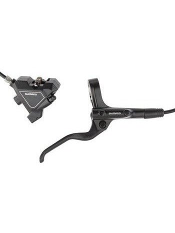 Shimano Altus BL-MT201/BR-UR300 Disc Brake and Lever - Rear, Hydraulic, Flat Mount, Resin Pads, Black