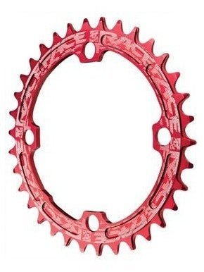 RaceFace Narrow Wide Chainring: 104mm BCD, 32t, Red