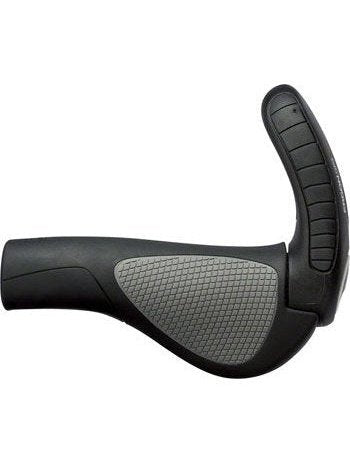 Ergon GP3 Grips - Black/Gray, Lock-On, Large