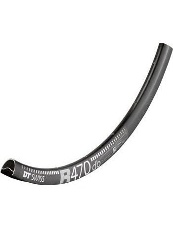 DT Swiss R 470 Rim - 700, Disc, Black, 24H