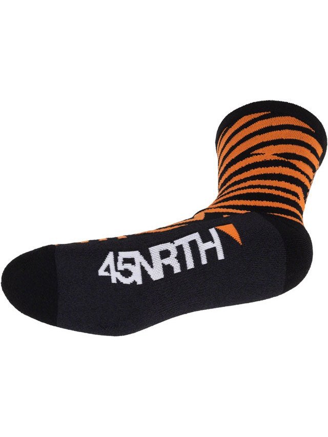 45NRTH Dazzle Midweight Wool Sock - Orange