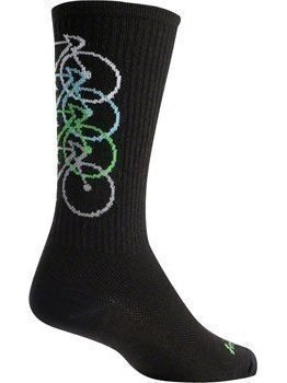 SockGuy Wool Stacked Socks - 6 inch, Black