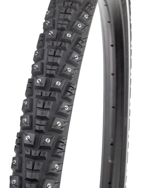 45NRTH Gravdal Tire - 700 x 38, Tubeless, Folding, Black, 60tpi, 252 Concave Carbide Studs