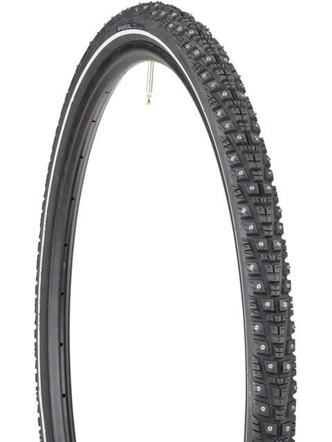 45NRTH Gravdal Tire - 700 x 38, Tubeless, Folding, Black, 60tpi, 252 Concave Carbide Studs