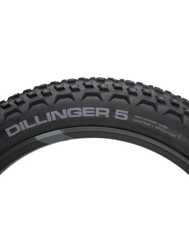 45NRTH Dillinger 5 Tire - Concave Carbide Aluminum Studs